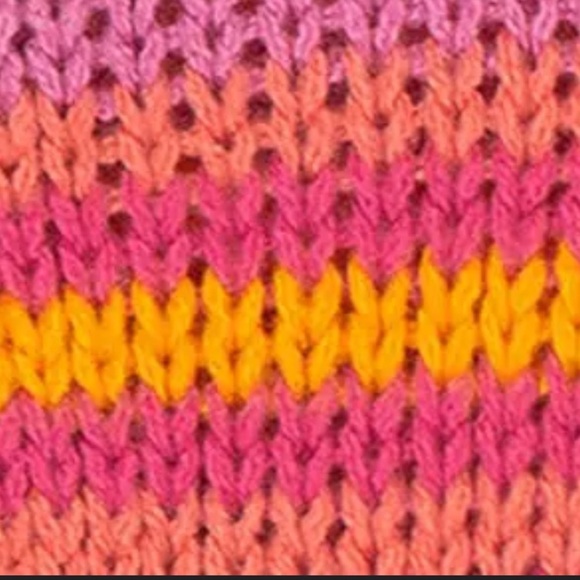 Colorful Striped Girls Sweater Size Small (7/8) Orange Pink & Yellow NWOT - Picture 6 of 6